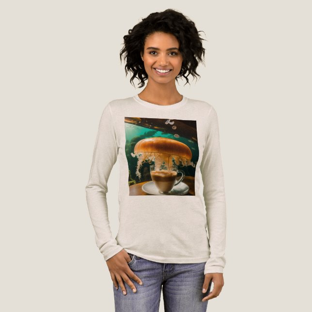 Latte Break Under the Sea Tri-Blend Shirt (Full Front)