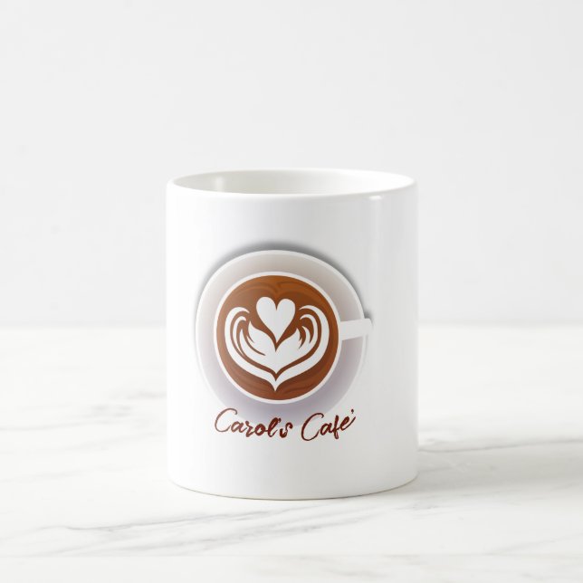 Latte Coffee Cafe Mug (Center)