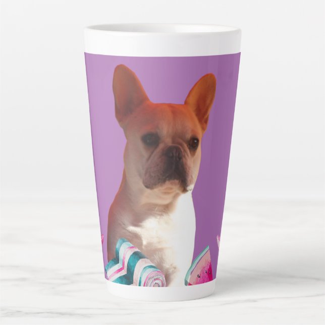 Latte cup French Bulldog (Front)