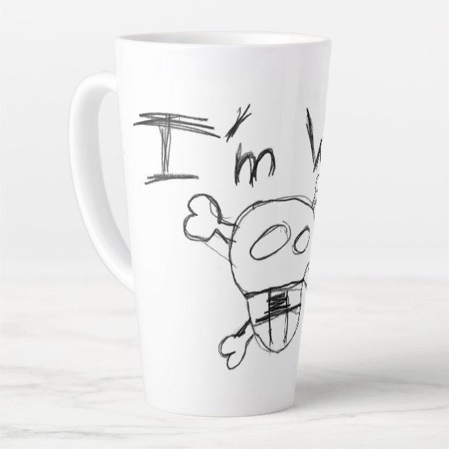  Latte I'm Woking Mug (Left Angle)