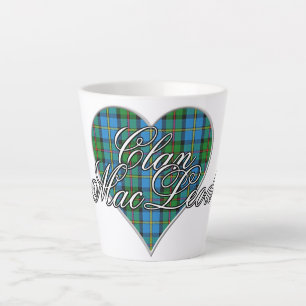 Latte Love Clan MacLeod of Harris Tartan Heart Mug