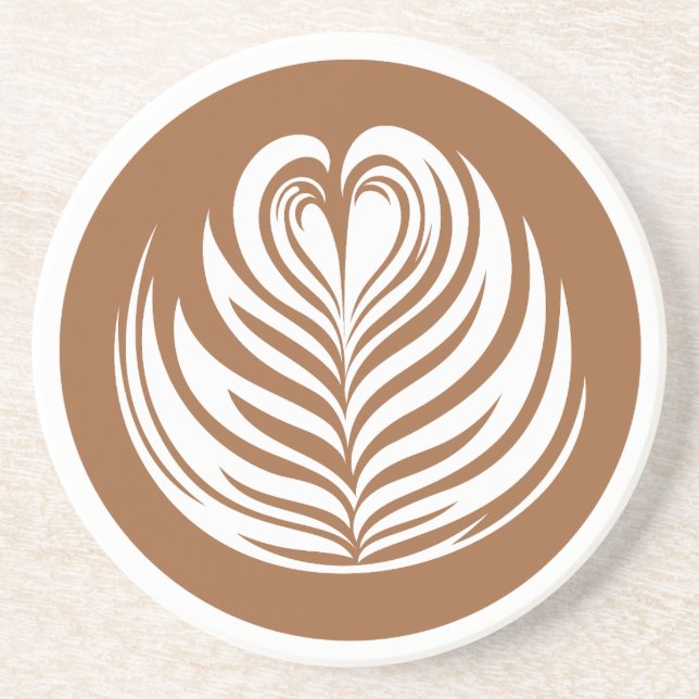 Latte Love  Coaster (Front)