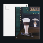 Latte Macchiato Painting by Alfred Fox Postcard<br><div class="desc">Painting of "Latte Macchiato" by Alfred Fox . Collectable Postcard . alfred_fox_art @ Zazzle</div>