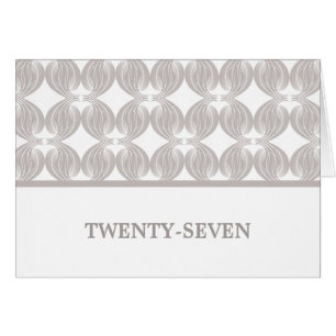 Latte Modern Deco Table Number Card