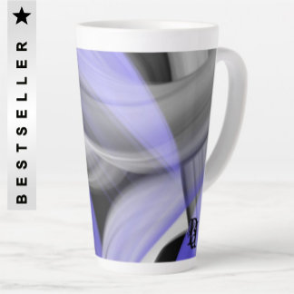 Latte Mug Abstract Home Trend  Lavender Violet