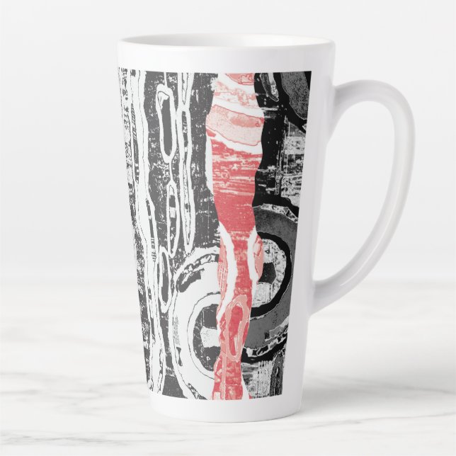 Latte Mug – Abstract Land (Right)