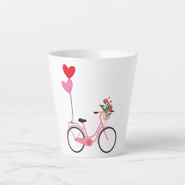Latte Mug - Bicycle (Front)