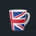 Latte Mug British Flag<br><div class="desc">This latte mug is shown with a British flag print.
Customise this item or buy as is.




Stock Image
vecteezy.com</div>