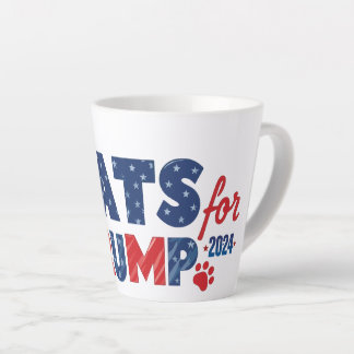 Latte Mug Cats for Trump 2024