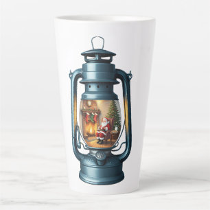 Latte Mug-Christmas Lantern Mug