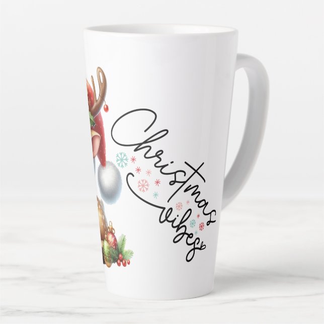 Latte Mug Christmas Vibes (Right Angle)