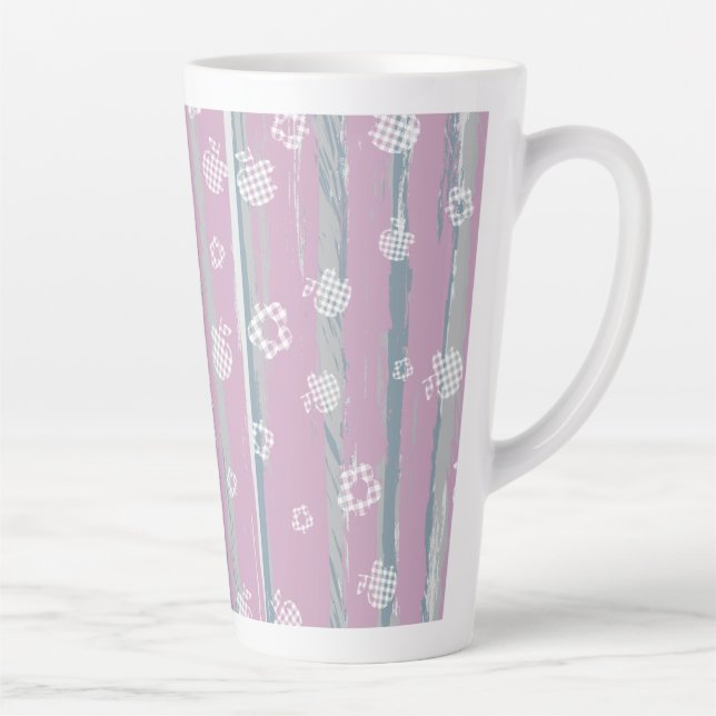 Latte Mug – Gingham Orchard (Right)