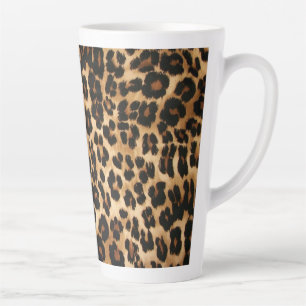 Latte Mug-Leopard Print Mug