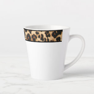 Latte Mug-Leopard Print Mug