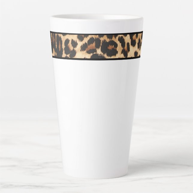 Latte Mug-Leopard Print Mug (Front)