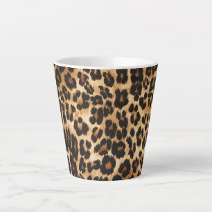 Latte Mug-Leopard Print Mug