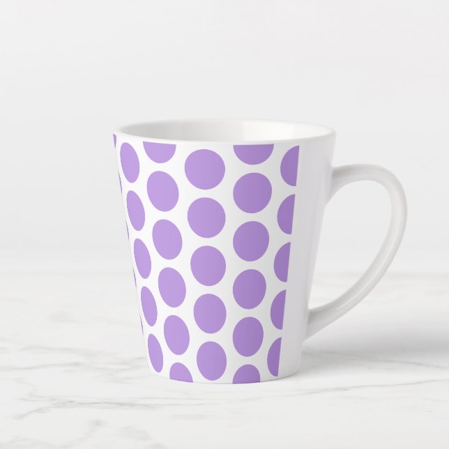 Latte Mug-Polka Dots Latte Mug (Right)