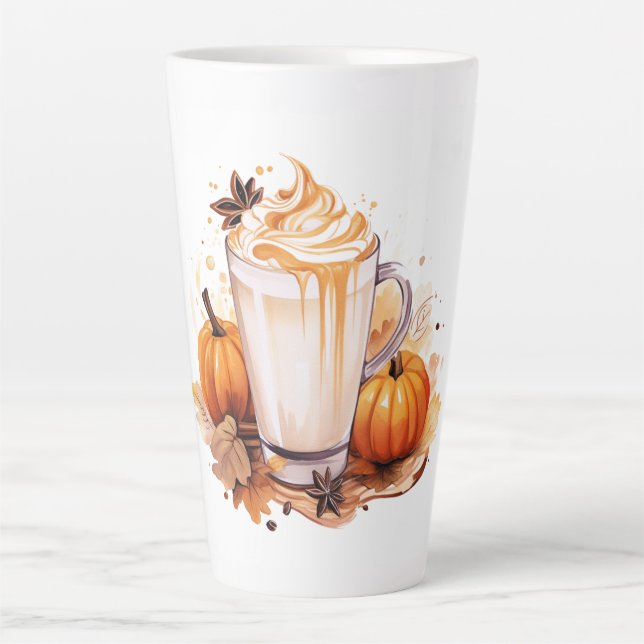 Latte Mug-Pumpkin Spice Latte Mug (Front)
