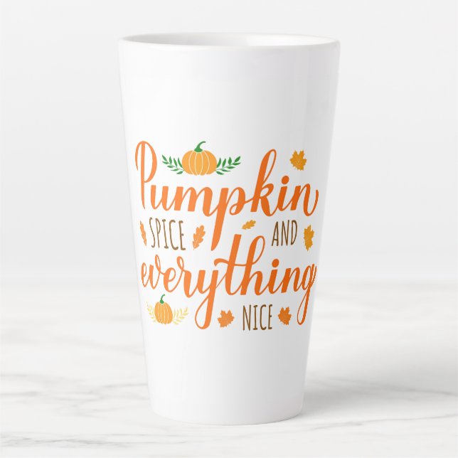Latte Mug-Pumpkin Spice Latte Mug (Front)