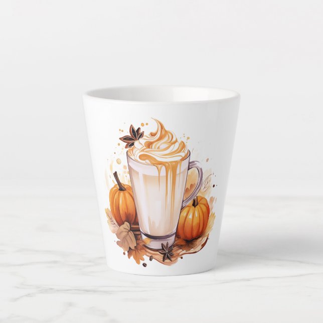 Latte Mug-Pumpkin Spice Latte Mug (Front)