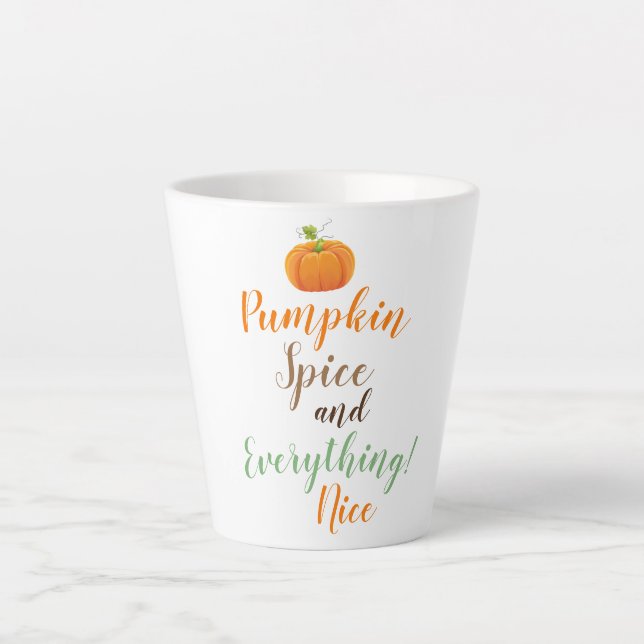 Latte Mug-Pumpkin Spice Mug (Front)