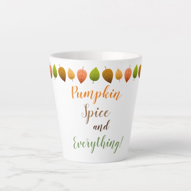 Latte Mug-Pumpkin Spice Mug (Front)