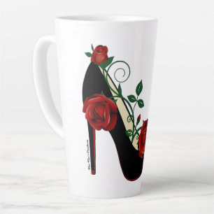 Latte Mug - Stiletto Rose