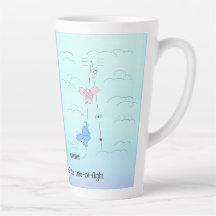 Latte Mug TOF theme with custom text