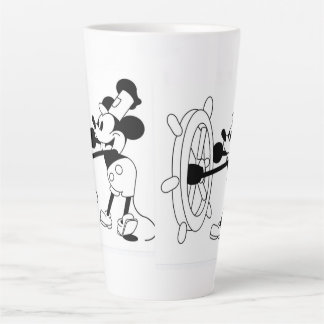 Latte mug with iconic Steamboat Willie design 
