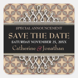 Latte Stars Save the Date Sticker