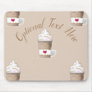 Latte & Whipped Cream (Coffee) Mouse Pad