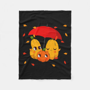Lattes Pumpkin Spice Fall Autumn Halloween Women Fleece Blanket