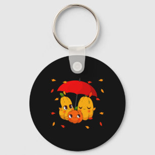 Lattes Pumpkin Spice Fall Autumn Halloween Women Key Ring