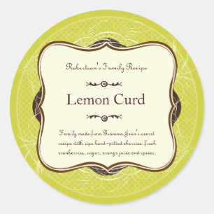 Lattice & Feathers Gift Label Sticker