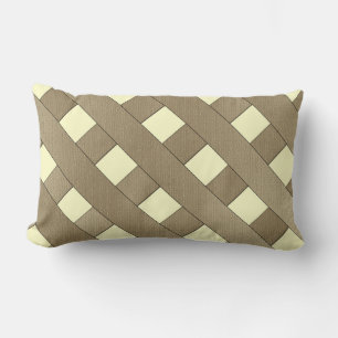 Lattice Fence by Shirley Taylor Lumbar Cushion