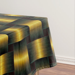 Lattice Gold Tablecloth