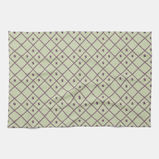 Lattice Pansy Tea Towel
