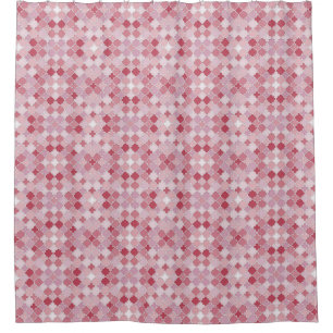 Lattice Quatrefoil Pattern Southwest Muted Pinks Shower Curtain