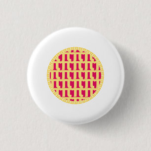 Lattice Raspberry Pie - Pi Day 3 Cm Round Badge