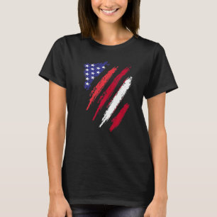 Latvia American Grown Flag USA Patriot Heritage Mo T-Shirt