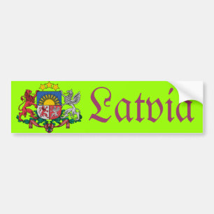Latvia bumper sticker
