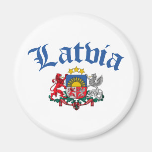 Latvia Coat of Arms Magnet