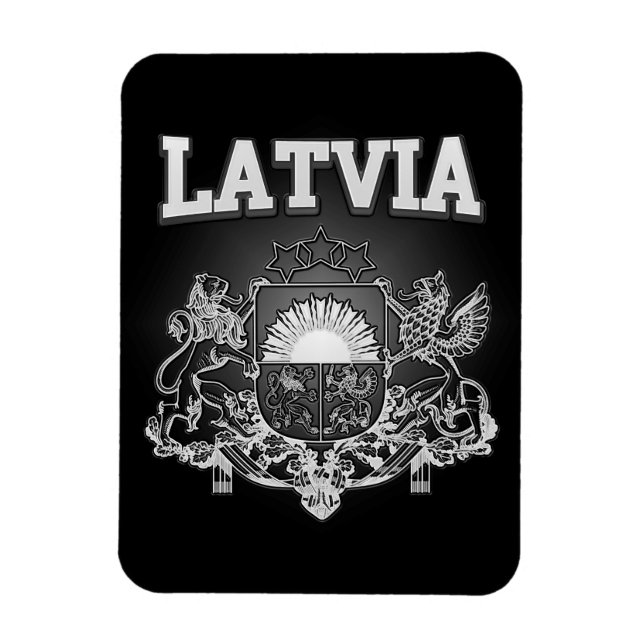 Latvia  Coat of Arms Magnet (Vertical)