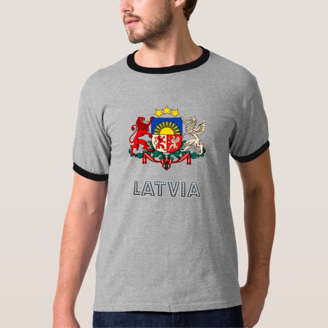 Latvia Coat of Arms T-Shirt (Front)