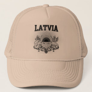 Latvia  Coat of Arms Trucker Hat
