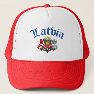 Latvia Coat of Arms Trucker Hat