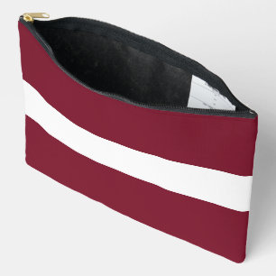 Latvia flag accessory pouch
