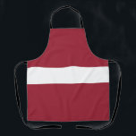Latvia Flag Apron<br><div class="desc">Patriotic flag of Latvia.</div>