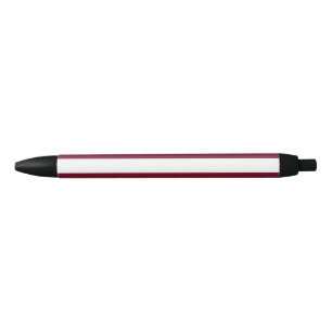 Latvia flag black ink pen