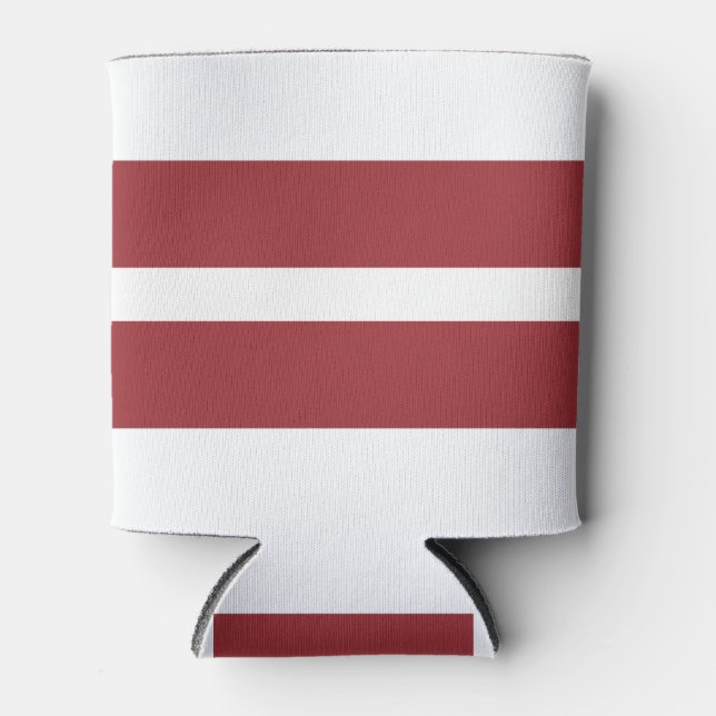 Latvia Flag Can Cooler (Front)